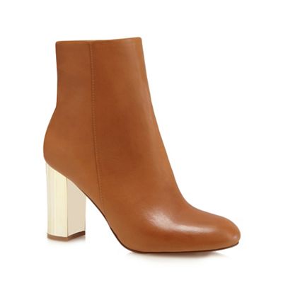 J by Jasper Conran Tan leather high ankle boots
